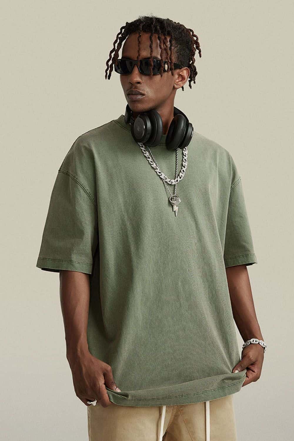 270G Heavyweight Pure Cotton Washed Vintage T-Shirt