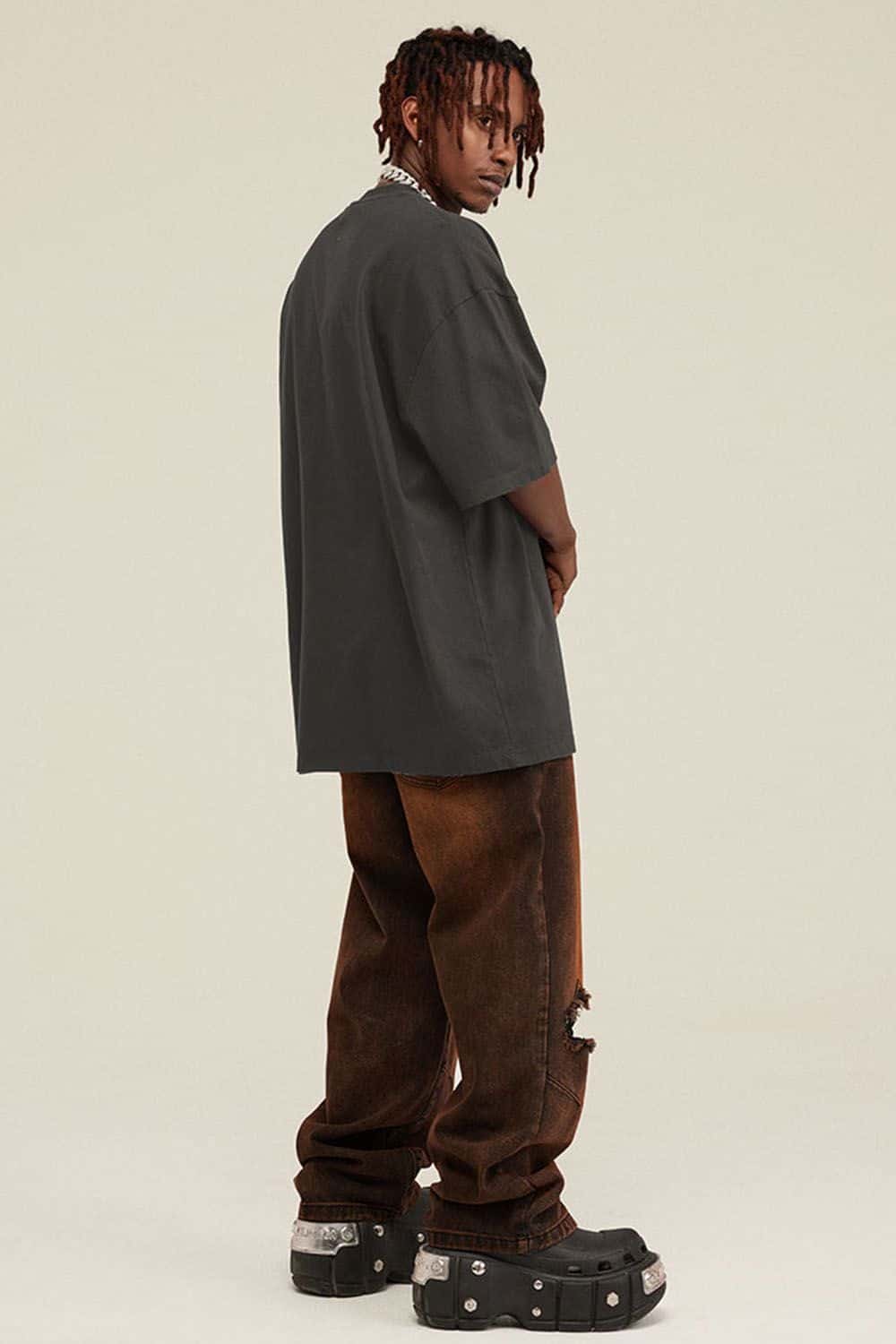 Washed Vintage Palm Tree Short-Sleeve T-Shirt