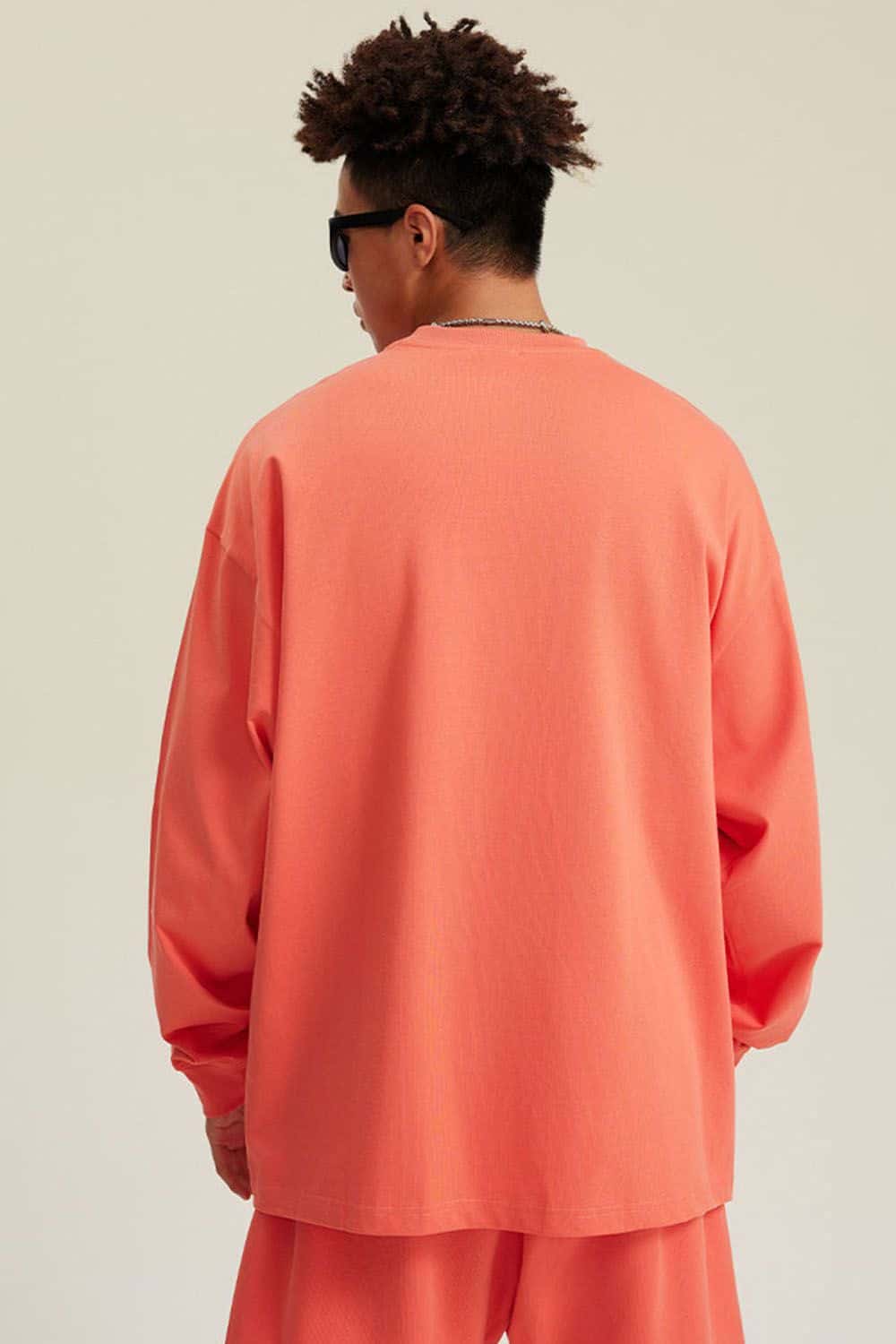 Pure Cotton Loose Long-Sleeve T-Shirt