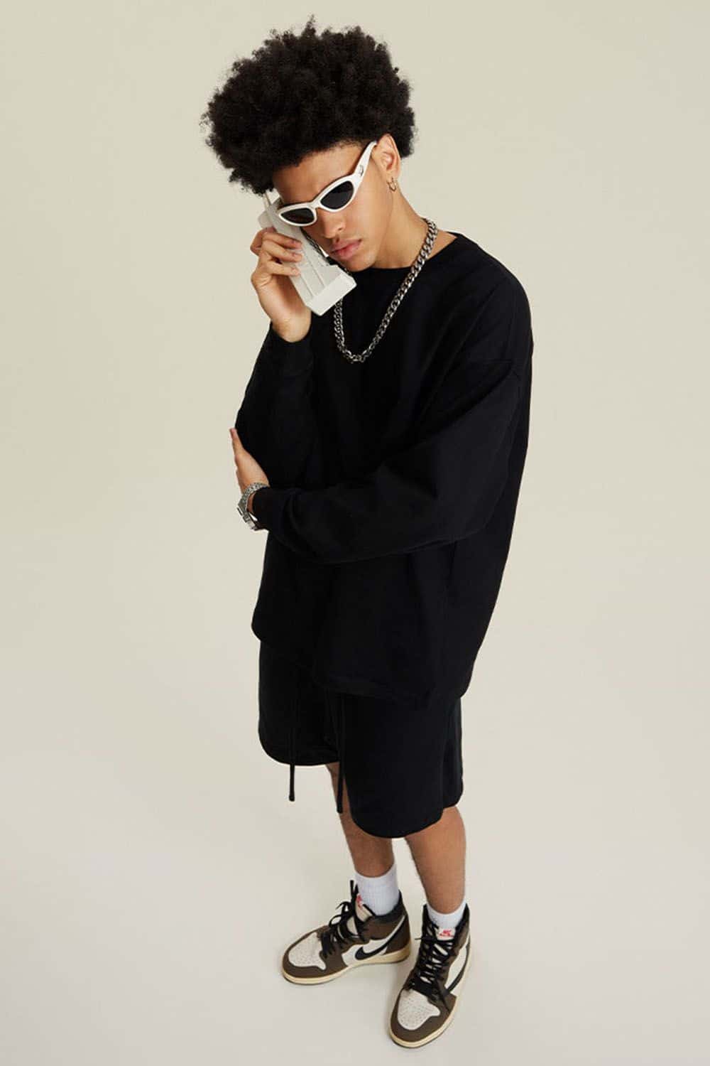 Pure Cotton Loose Long-Sleeve T-Shirt