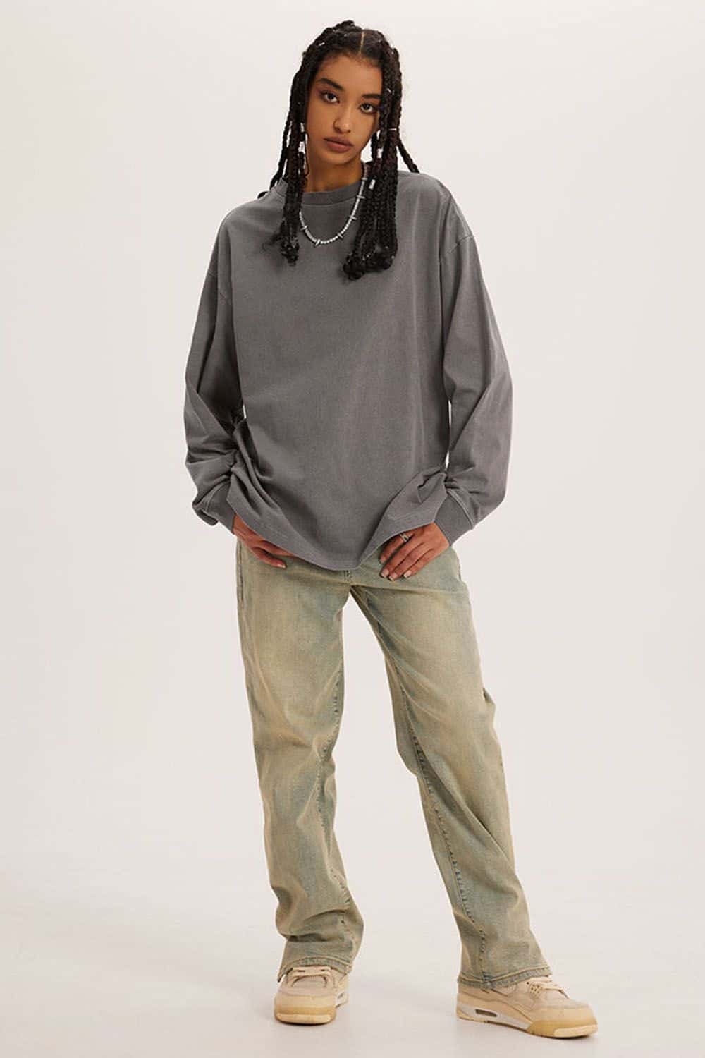 Vintage Wash Heavyweight 260G Long-Sleeve T-Shirt