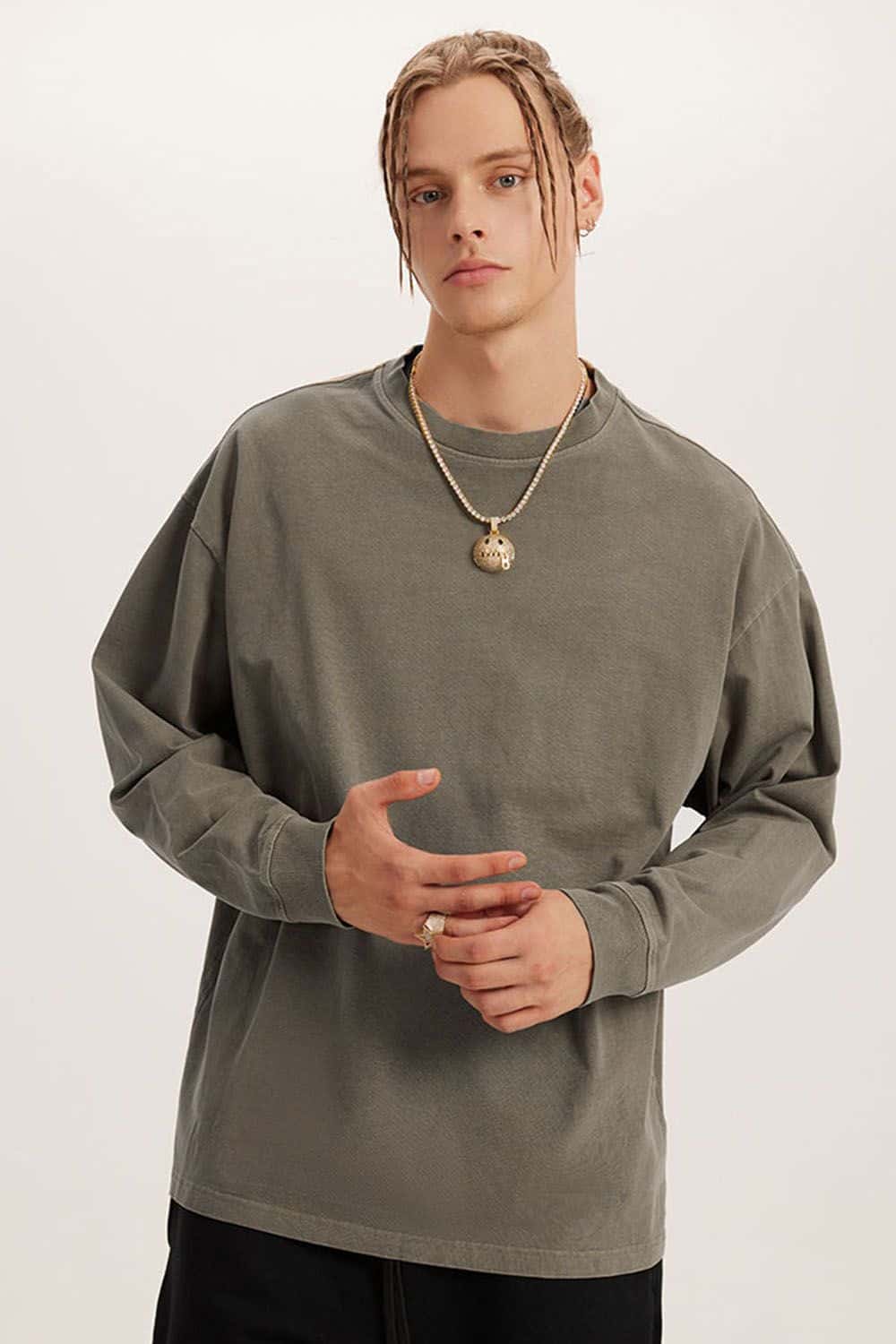 Vintage Wash Heavyweight 260G Long-Sleeve T-Shirt