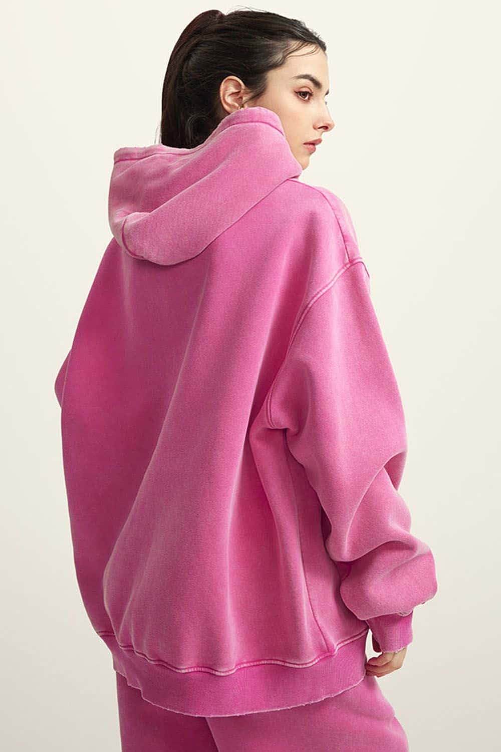 Heavyweight Vintage Wash Fleece-Lined Hoodie