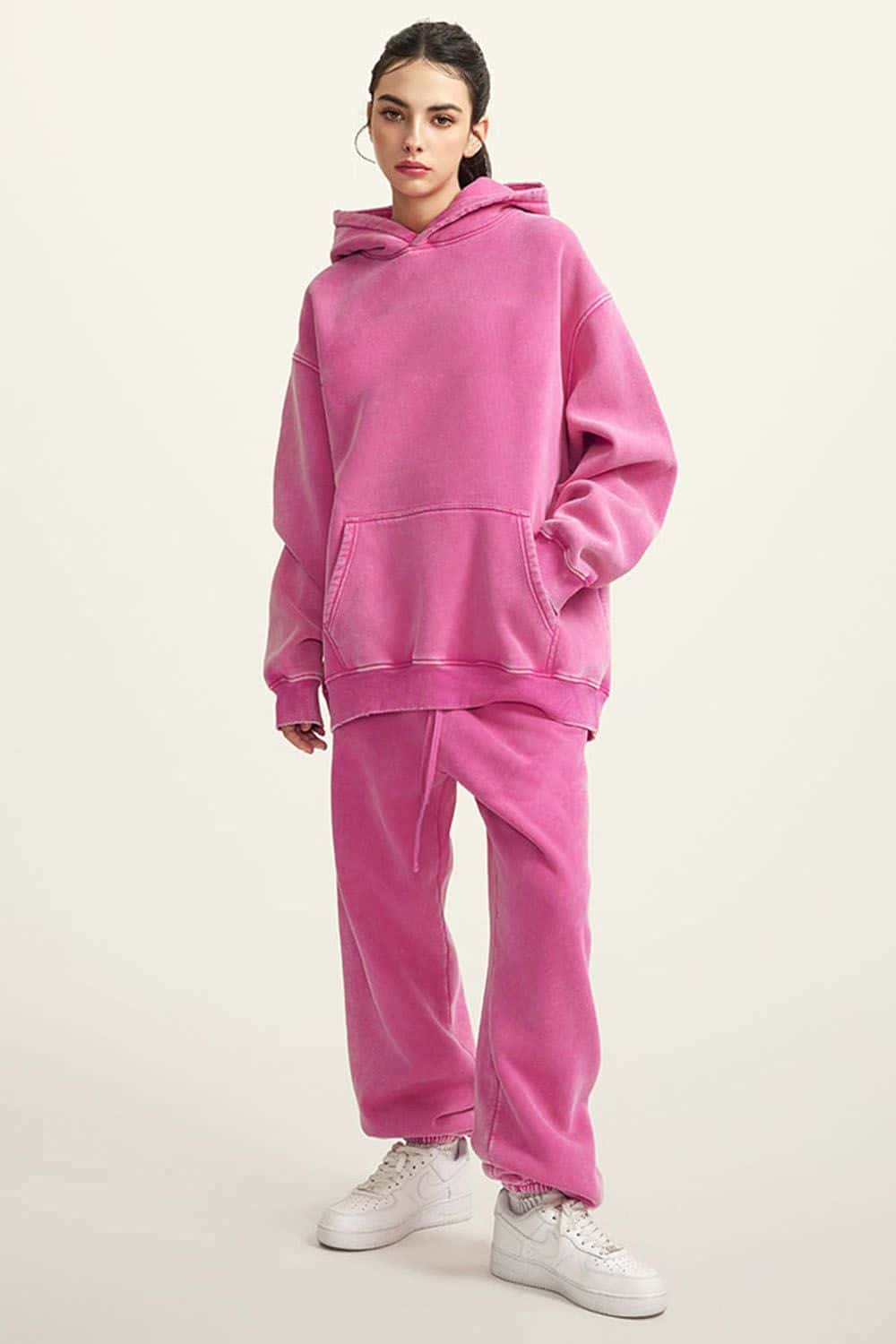 Heavyweight Vintage Wash Fleece-Lined Hoodie