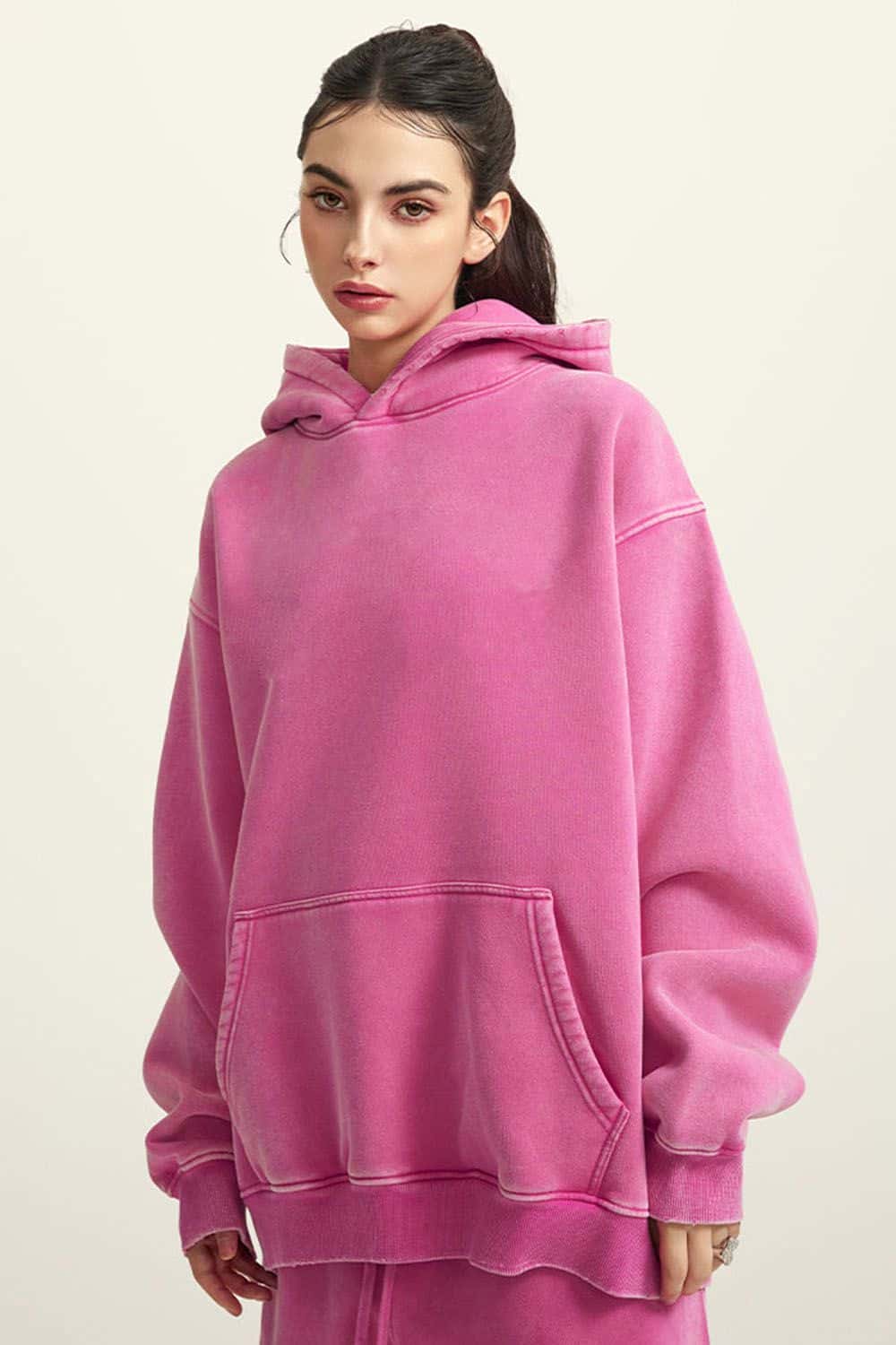 Heavyweight Vintage Wash Fleece-Lined Hoodie