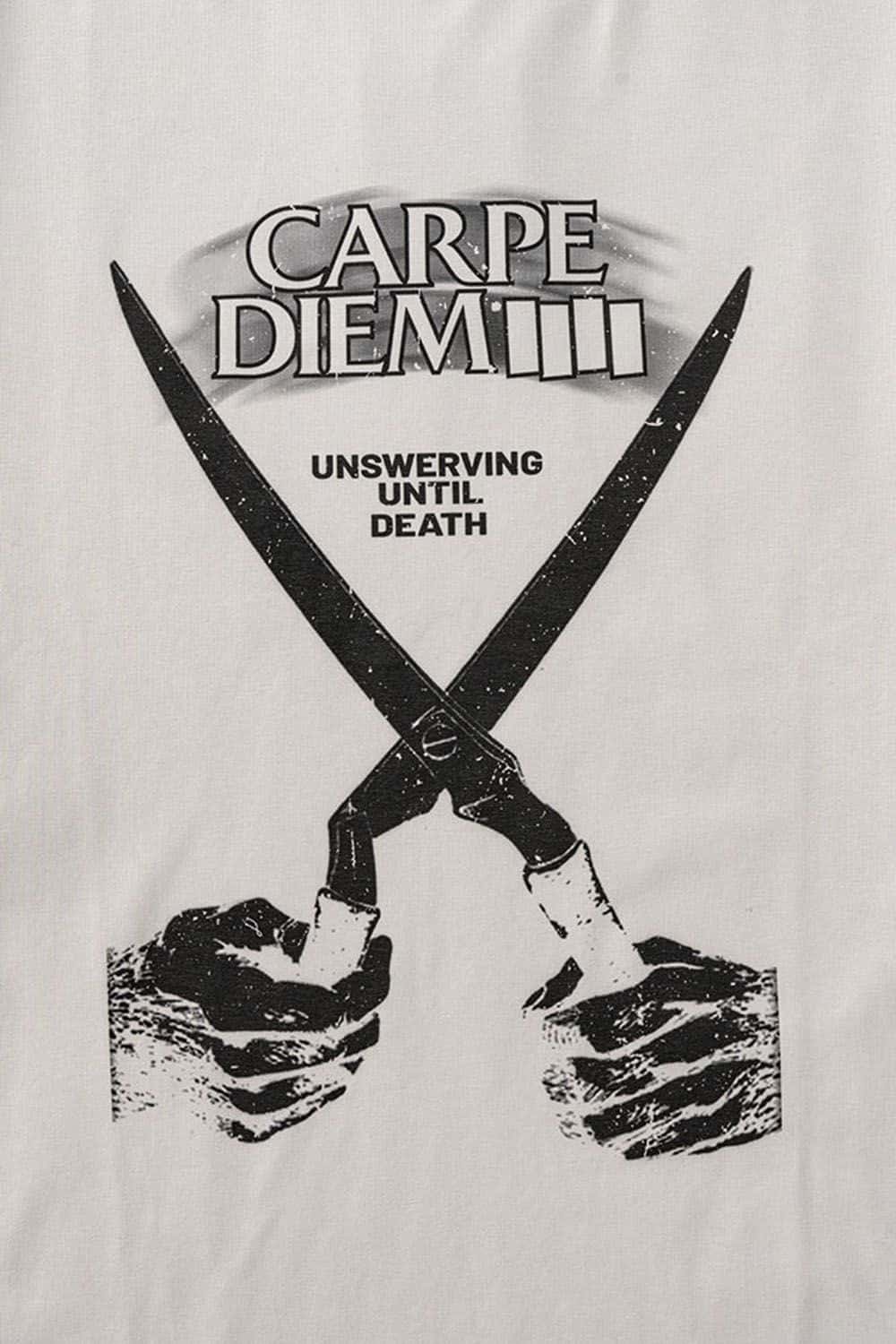 Rock Band Scissor Hands Graphic Water-Washed Long Sleeve T-Shirt