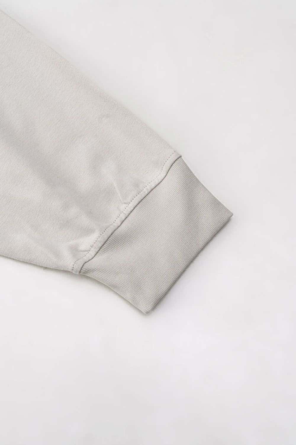 Rock Band Scissor Hands Graphic Water-Washed Long Sleeve T-Shirt