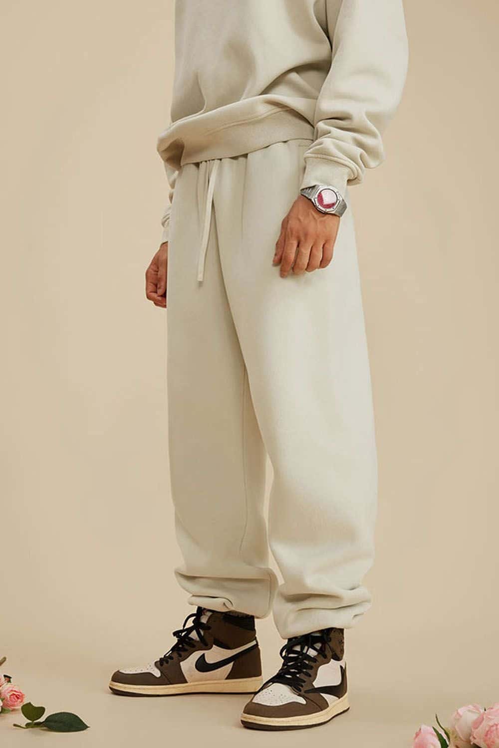 Vintage Wash Fleece-Lined Jogger Sweatpants