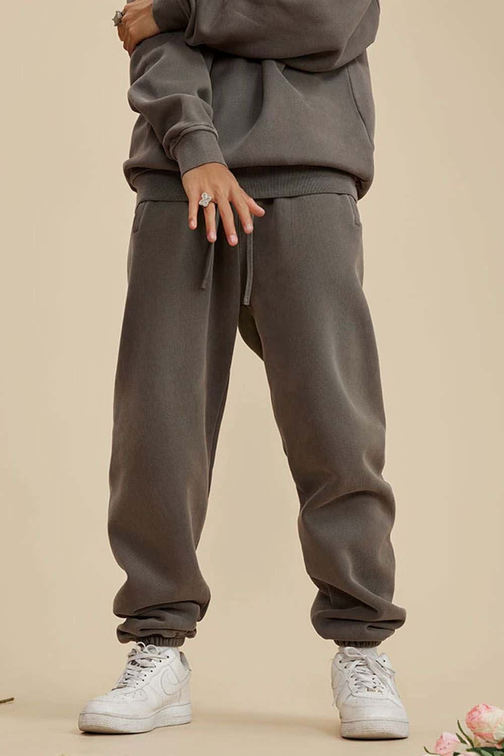 Vintage Wash Fleece-Lined Jogger Sweatpants
