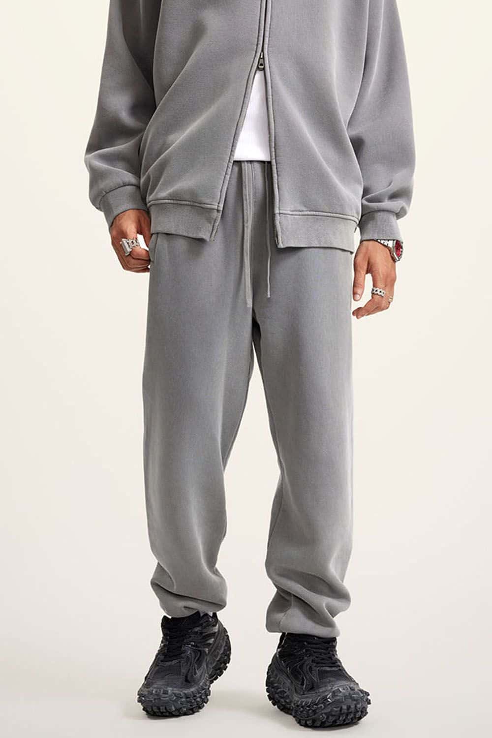 Vintage Wash Fleece-Lined Jogger Sweatpants