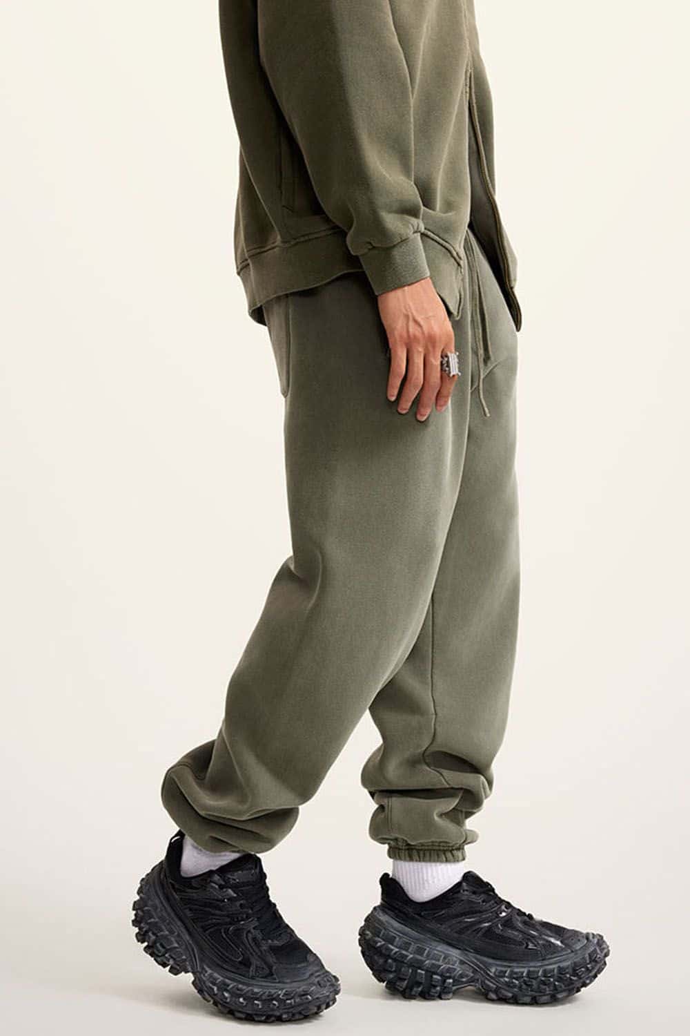 Vintage Wash Fleece-Lined Jogger Sweatpants