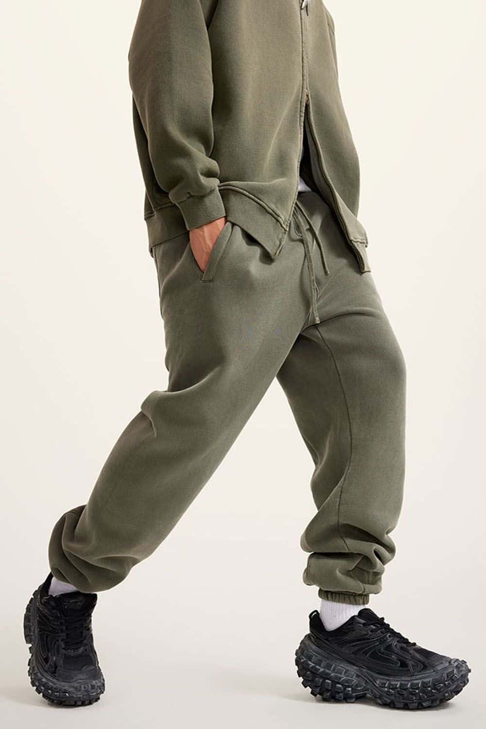 Vintage Wash Fleece-Lined Jogger Sweatpants