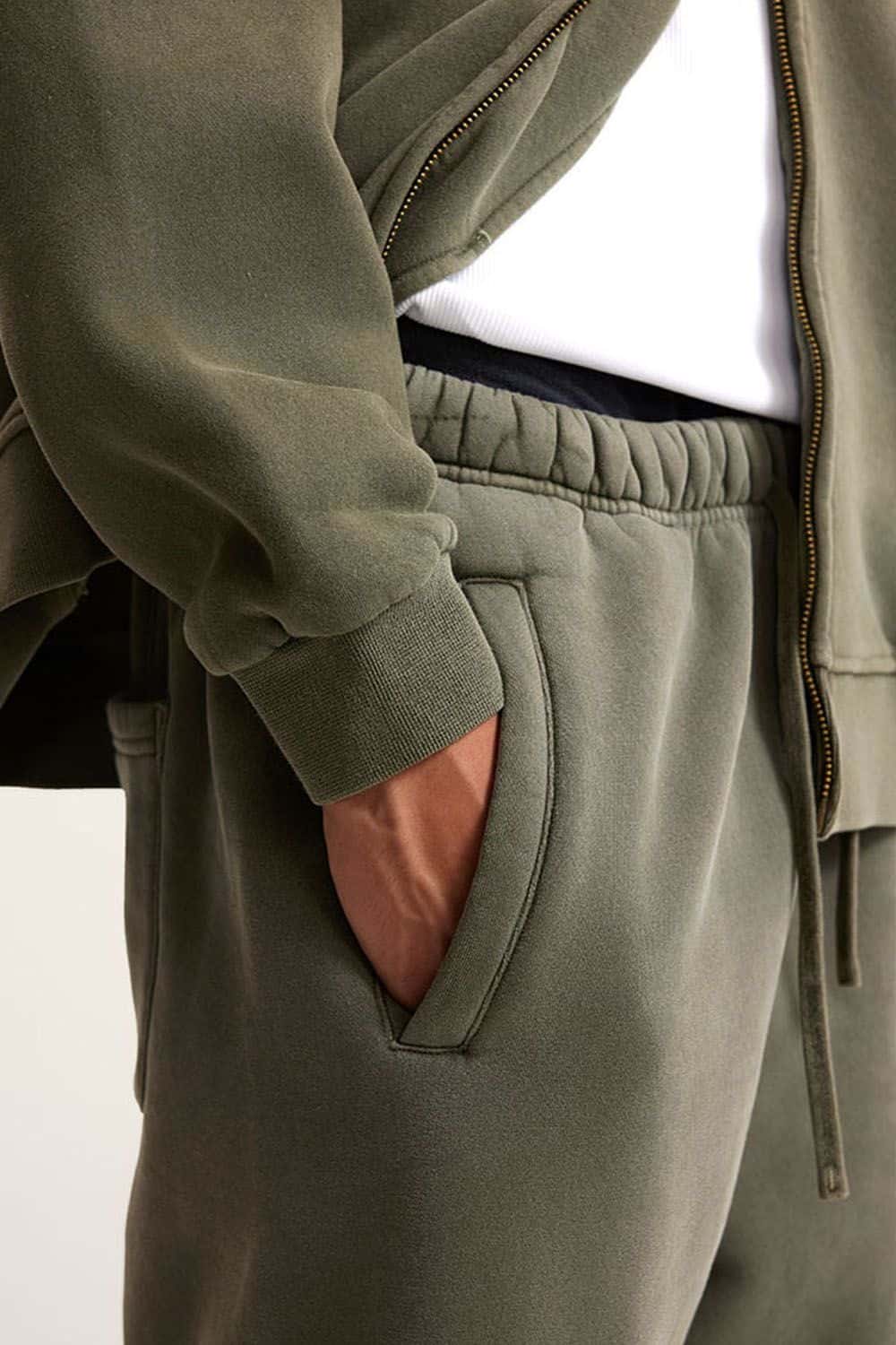 Vintage Wash Fleece-Lined Jogger Sweatpants