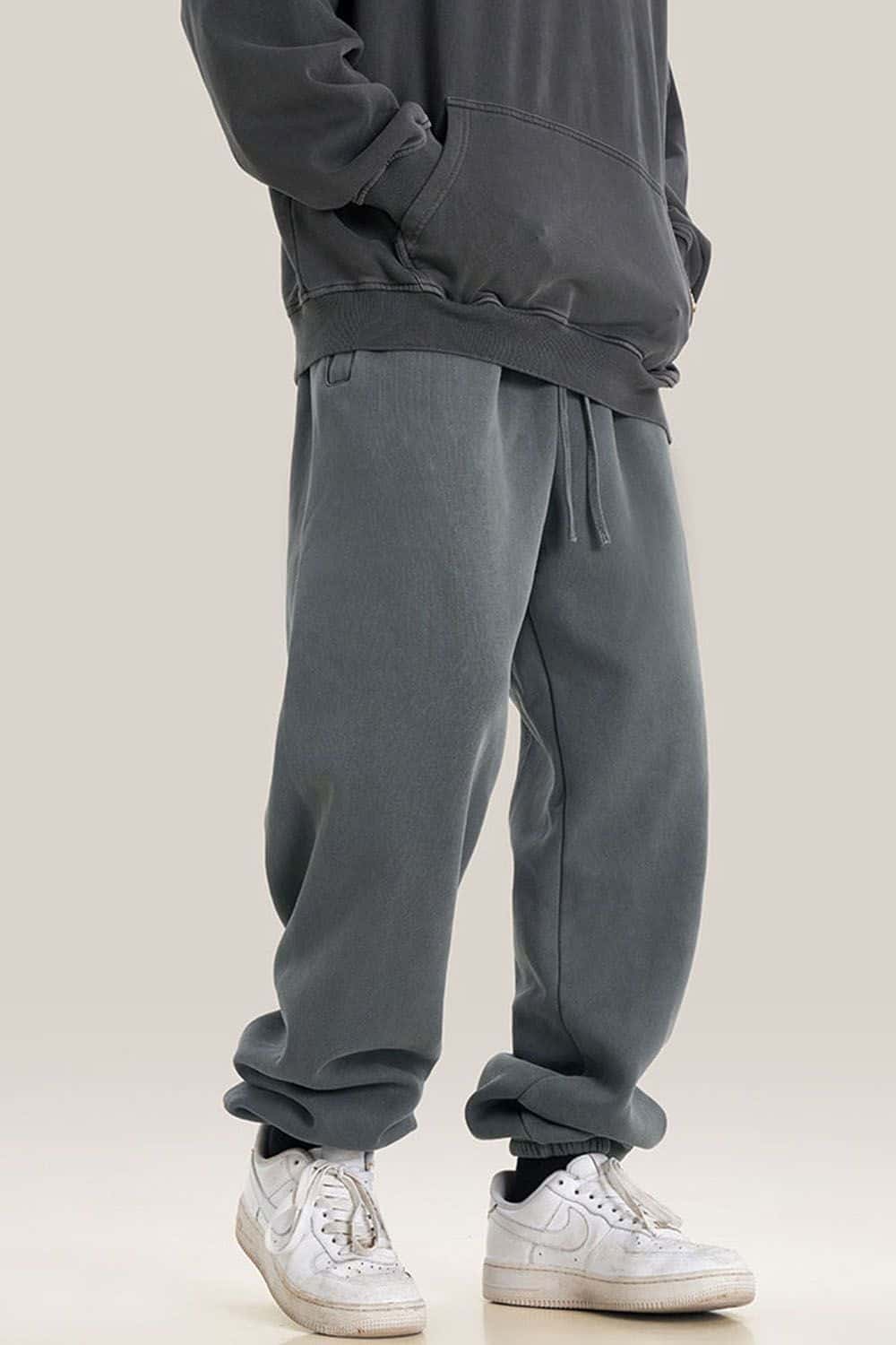 Vintage Wash Fleece-Lined Jogger Sweatpants