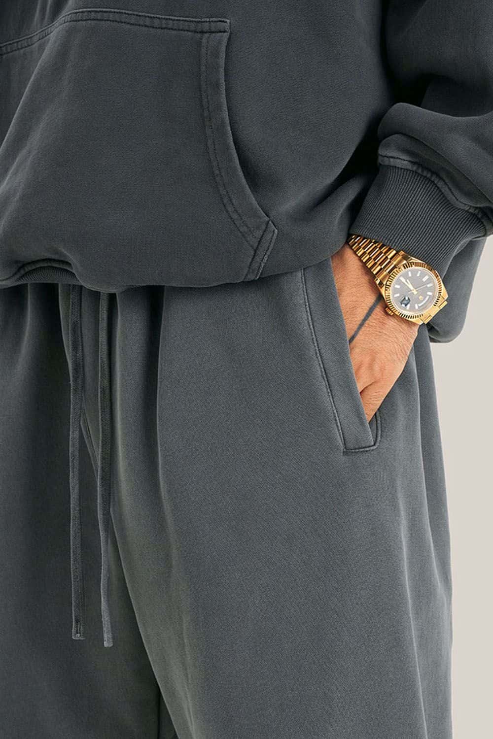 Vintage Wash Fleece-Lined Jogger Sweatpants