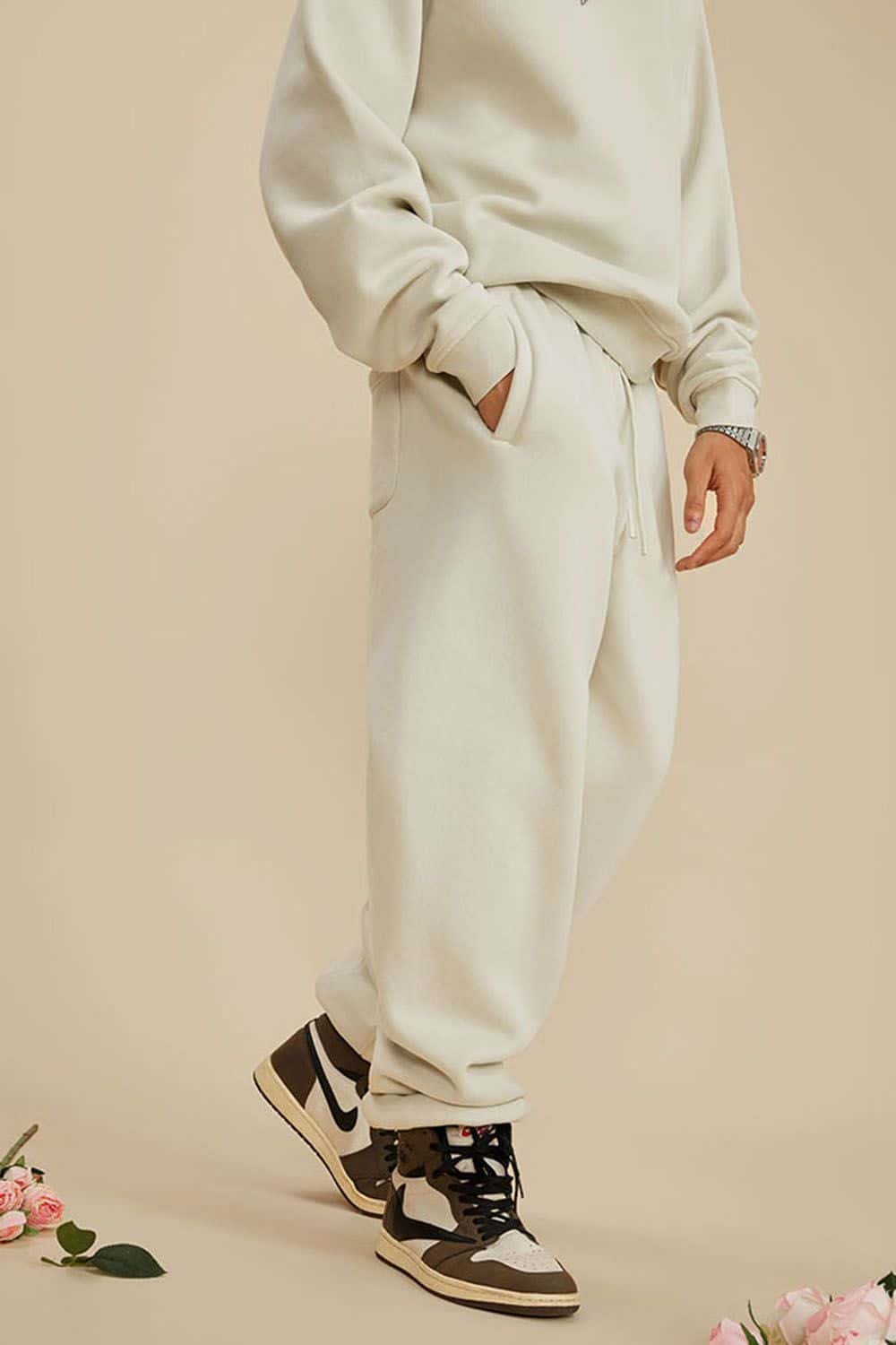 Vintage Wash Fleece-Lined Jogger Sweatpants