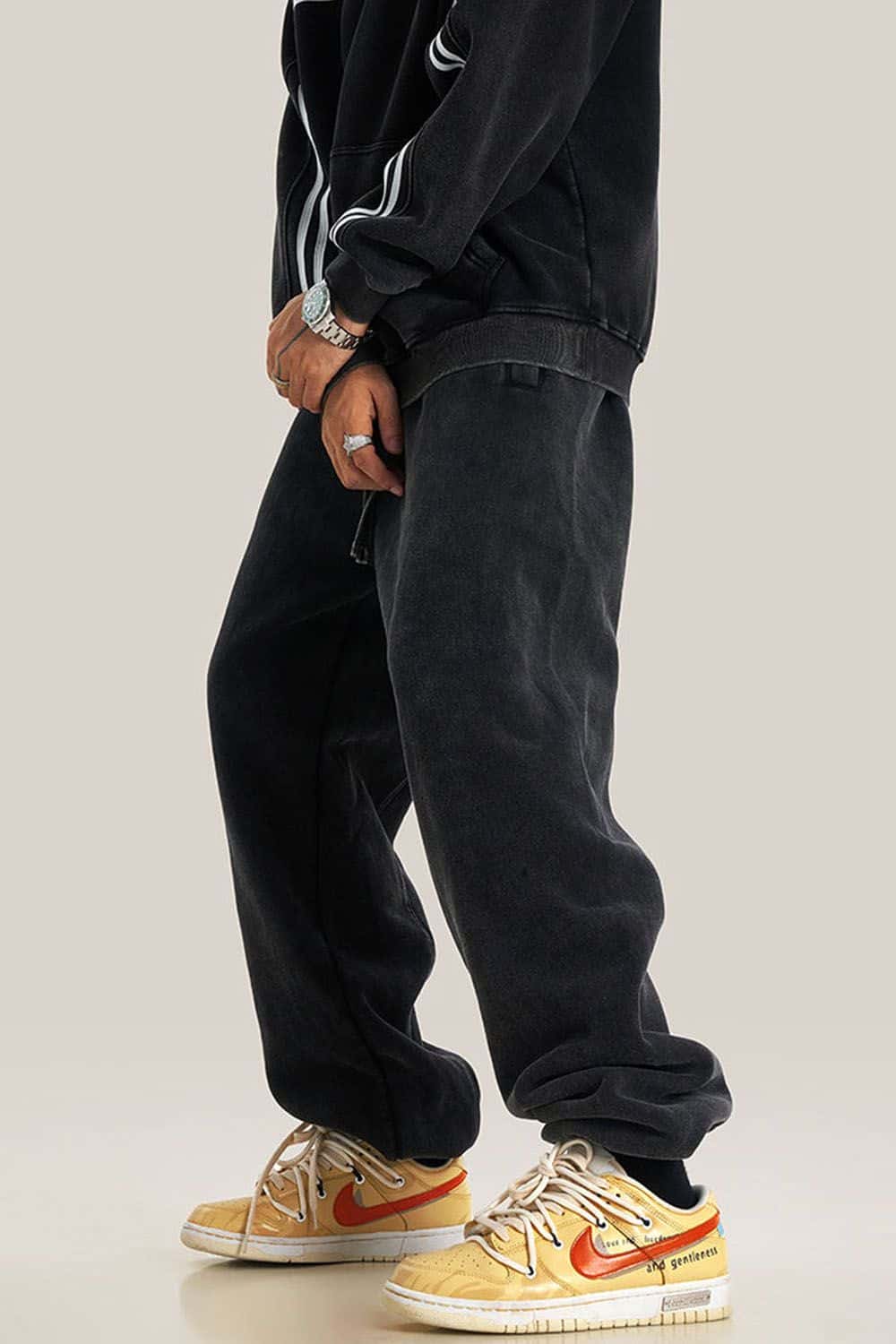 Vintage Wash Fleece-Lined Jogger Sweatpants