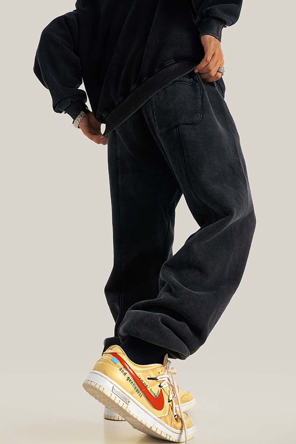 Vintage Wash Fleece-Lined Jogger Sweatpants