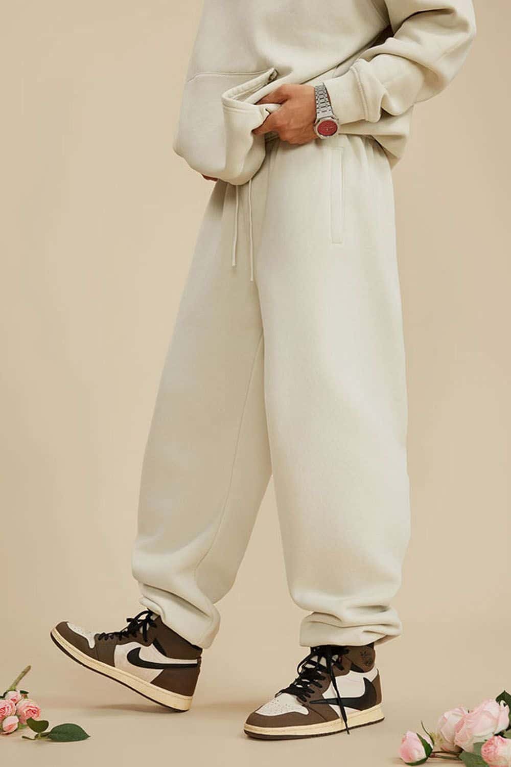 Vintage Wash Fleece-Lined Jogger Sweatpants