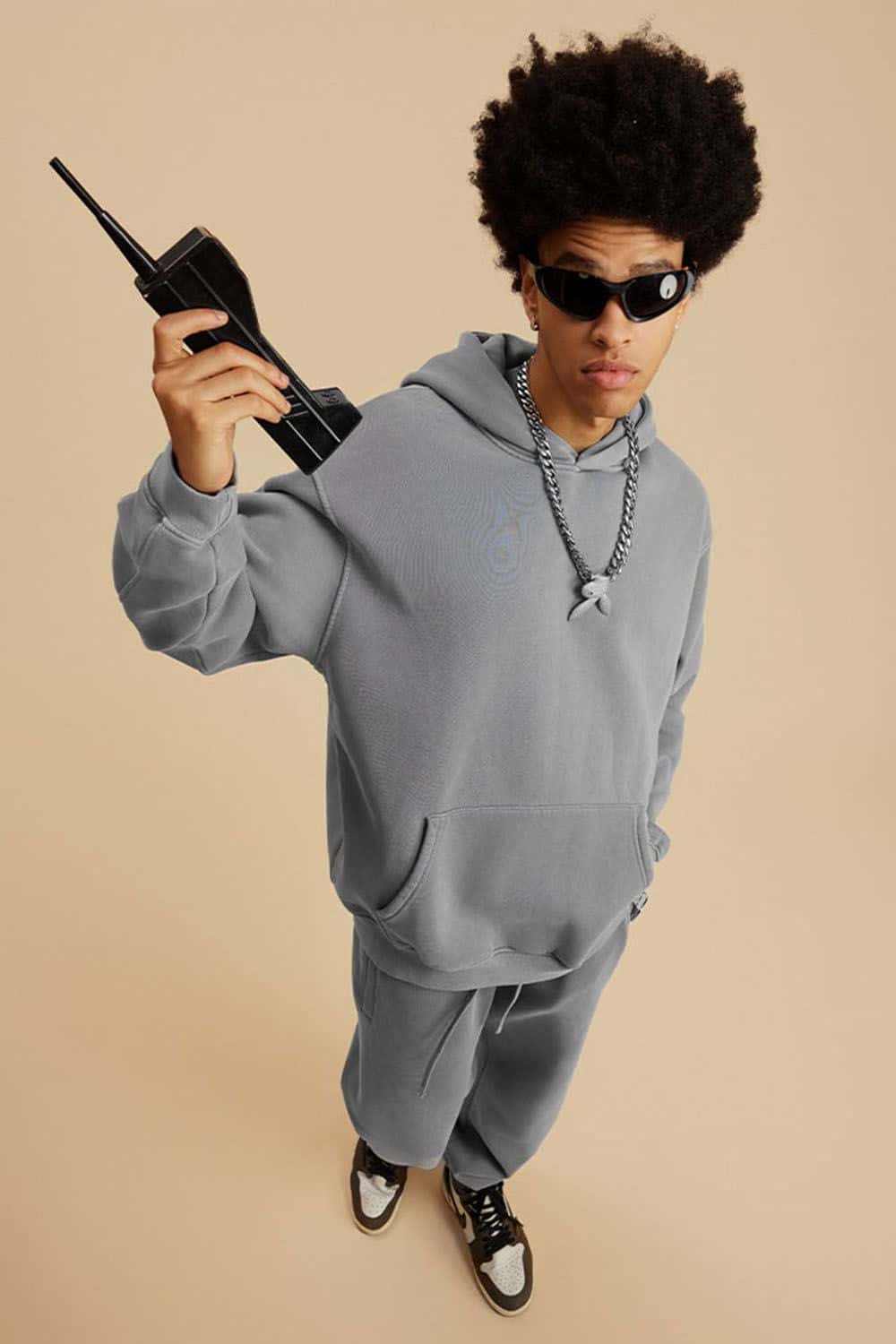 Heavyweight Fleece-Lined Vintage Wash Hoodie