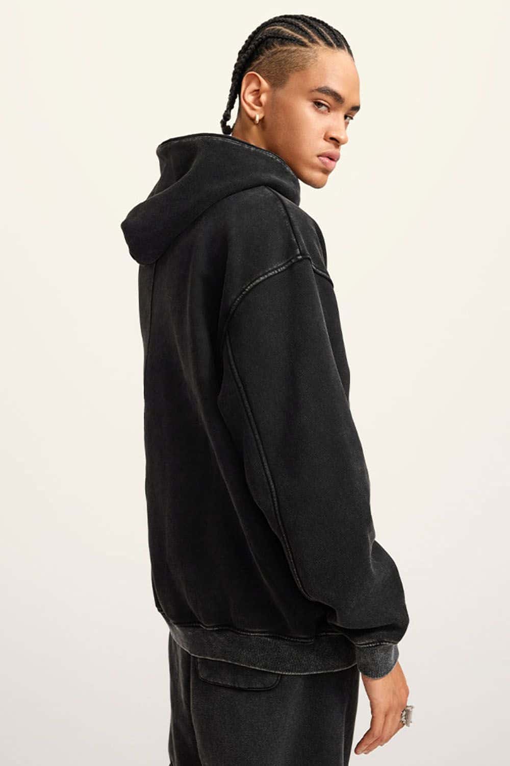 Heavyweight Fleece-Lined Vintage Wash Hoodie