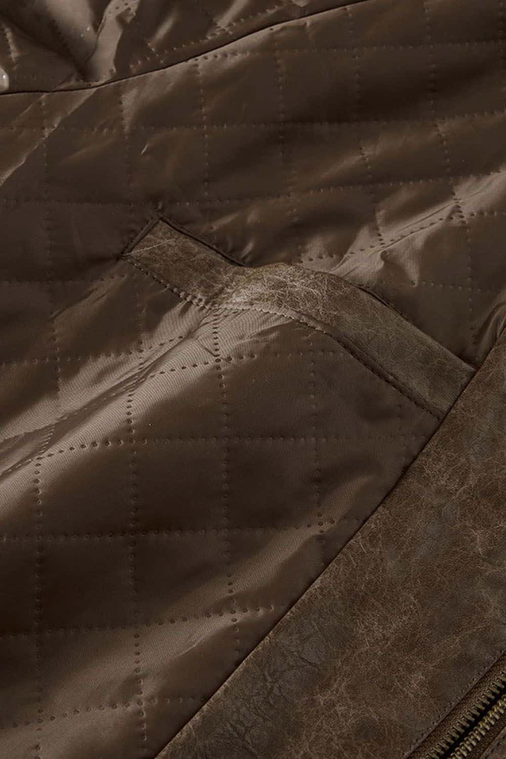 Vintage Heavy-Duty Waxed Wash Leather Jacket