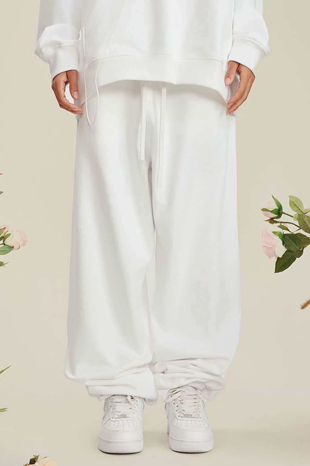 Heavyweight Fleece-Lined Joggers with Elastic Cuffs