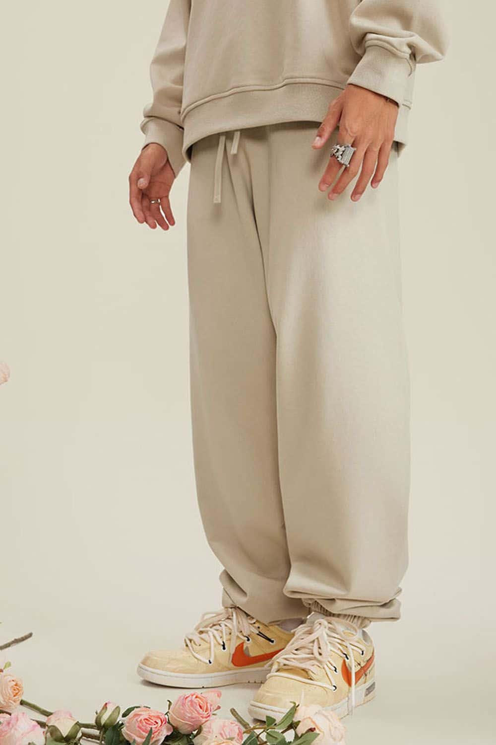 Heavyweight Fleece-Lined Joggers with Elastic Cuffs