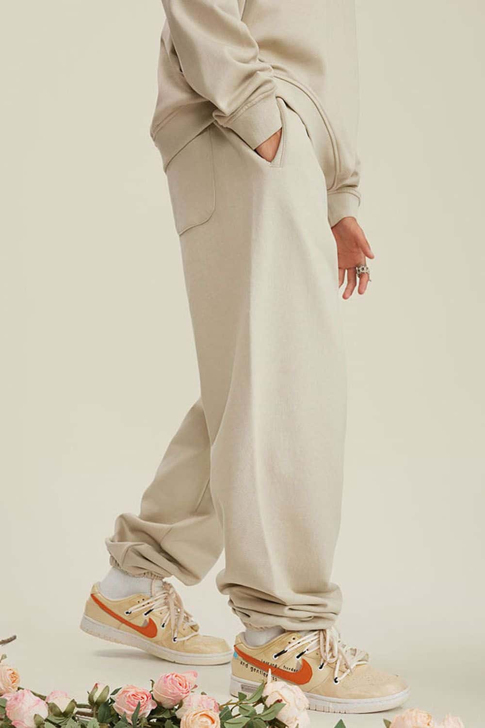 Heavyweight Fleece-Lined Joggers with Elastic Cuffs