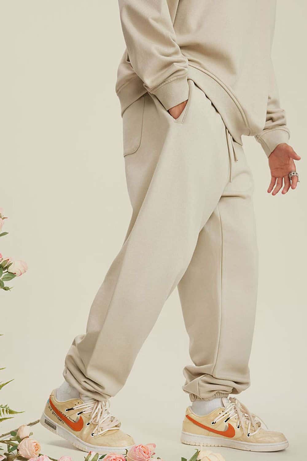 Heavyweight Fleece-Lined Joggers with Elastic Cuffs