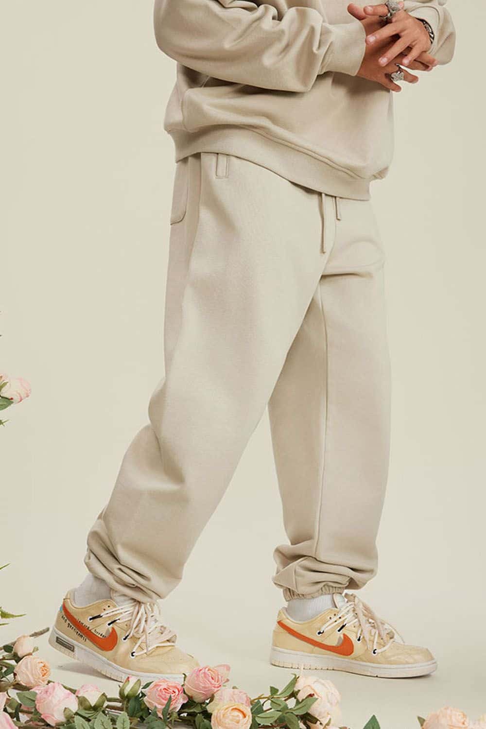 Heavyweight Fleece-Lined Joggers with Elastic Cuffs
