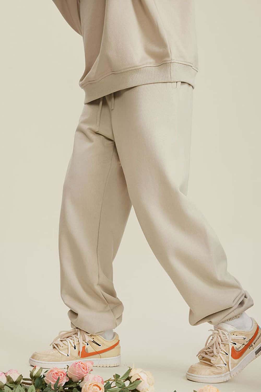 Heavyweight Fleece-Lined Joggers with Elastic Cuffs