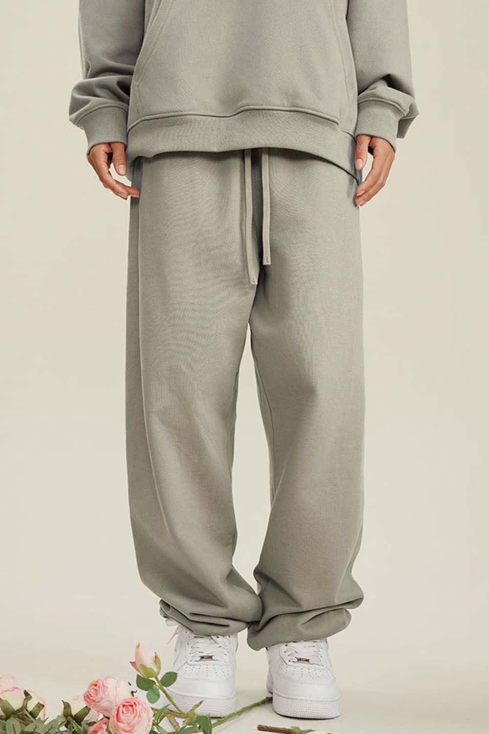 Heavyweight Fleece-Lined Joggers with Elastic Cuffs