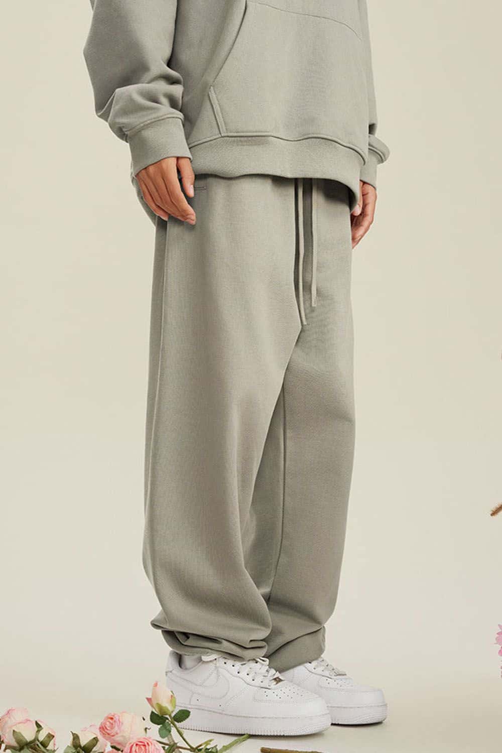Heavyweight Fleece-Lined Joggers with Elastic Cuffs