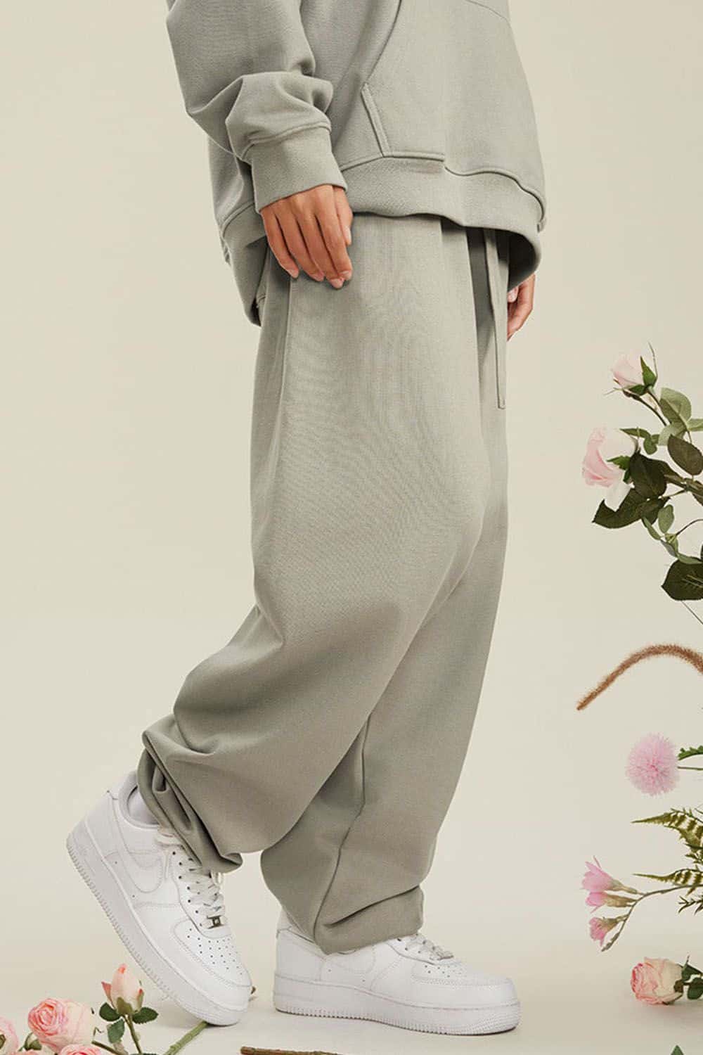 Heavyweight Fleece-Lined Joggers with Elastic Cuffs