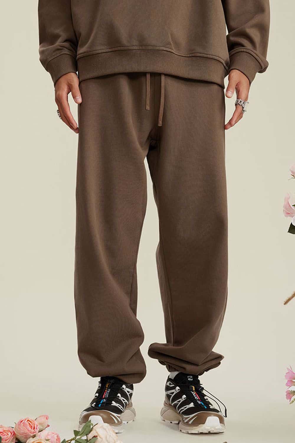 Heavyweight Fleece-Lined Joggers with Elastic Cuffs