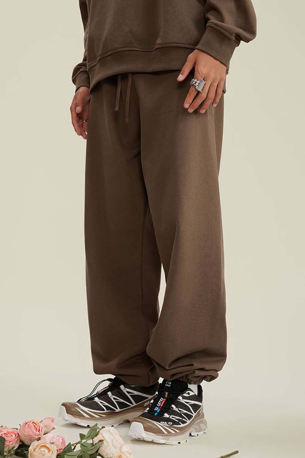 Heavyweight Fleece-Lined Joggers with Elastic Cuffs