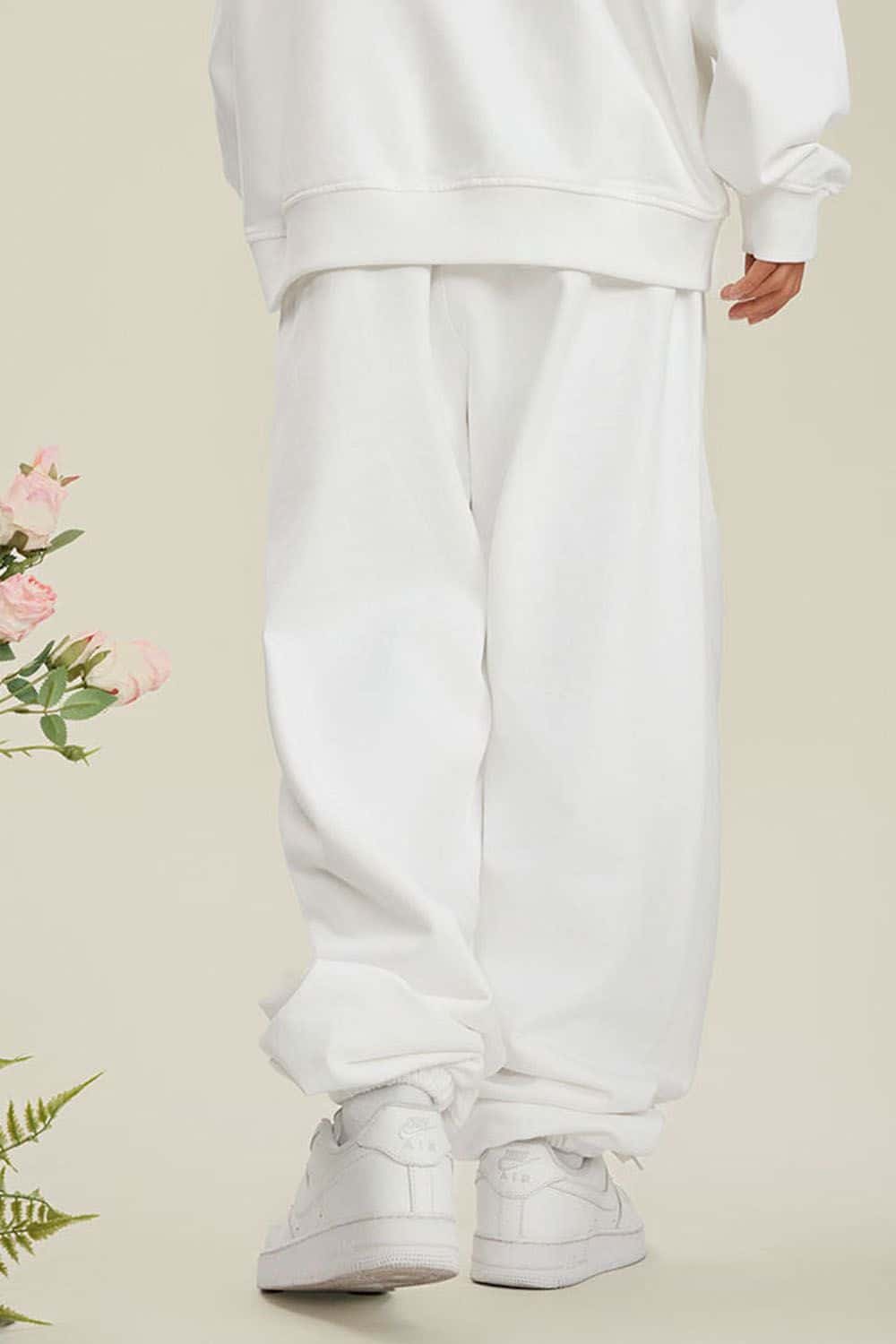 Heavyweight Fleece-Lined Joggers with Elastic Cuffs