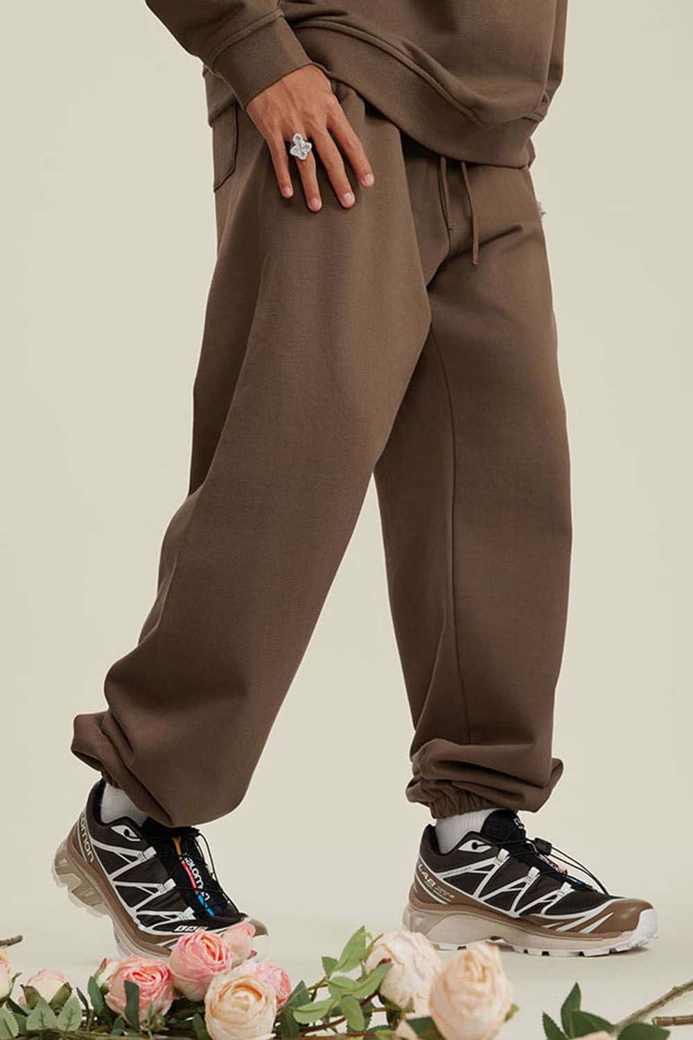 Heavyweight Fleece-Lined Joggers with Elastic Cuffs