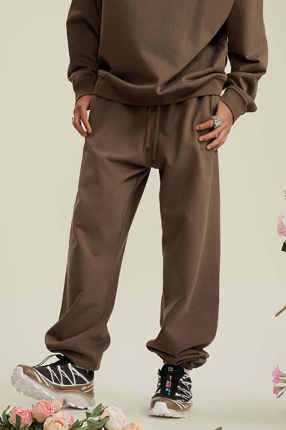 Heavyweight Fleece-Lined Joggers with Elastic Cuffs