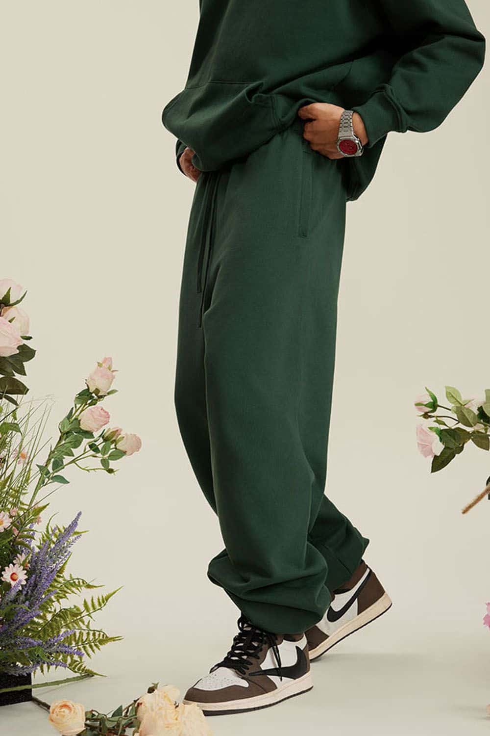 Heavyweight Fleece-Lined Joggers with Elastic Cuffs