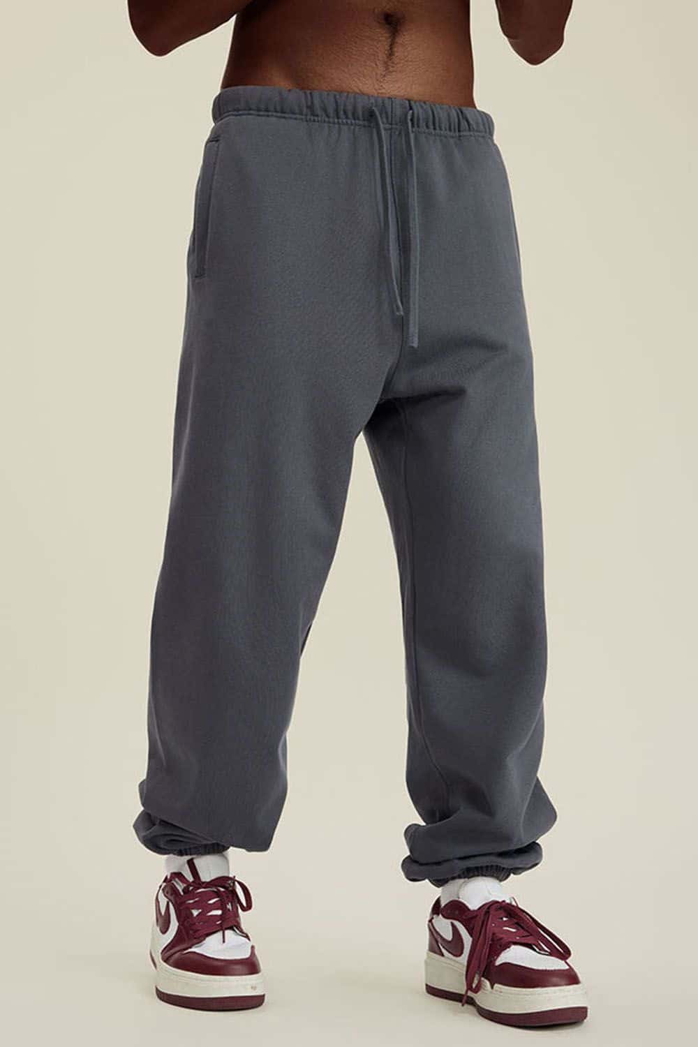 Heavyweight Fleece-Lined Joggers with Elastic Cuffs