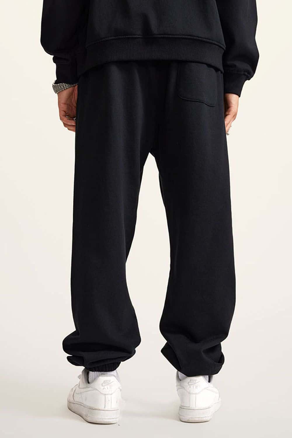 Heavyweight Fleece-Lined Joggers with Elastic Cuffs