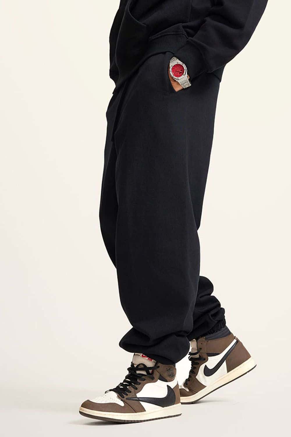Heavyweight Fleece-Lined Joggers with Elastic Cuffs
