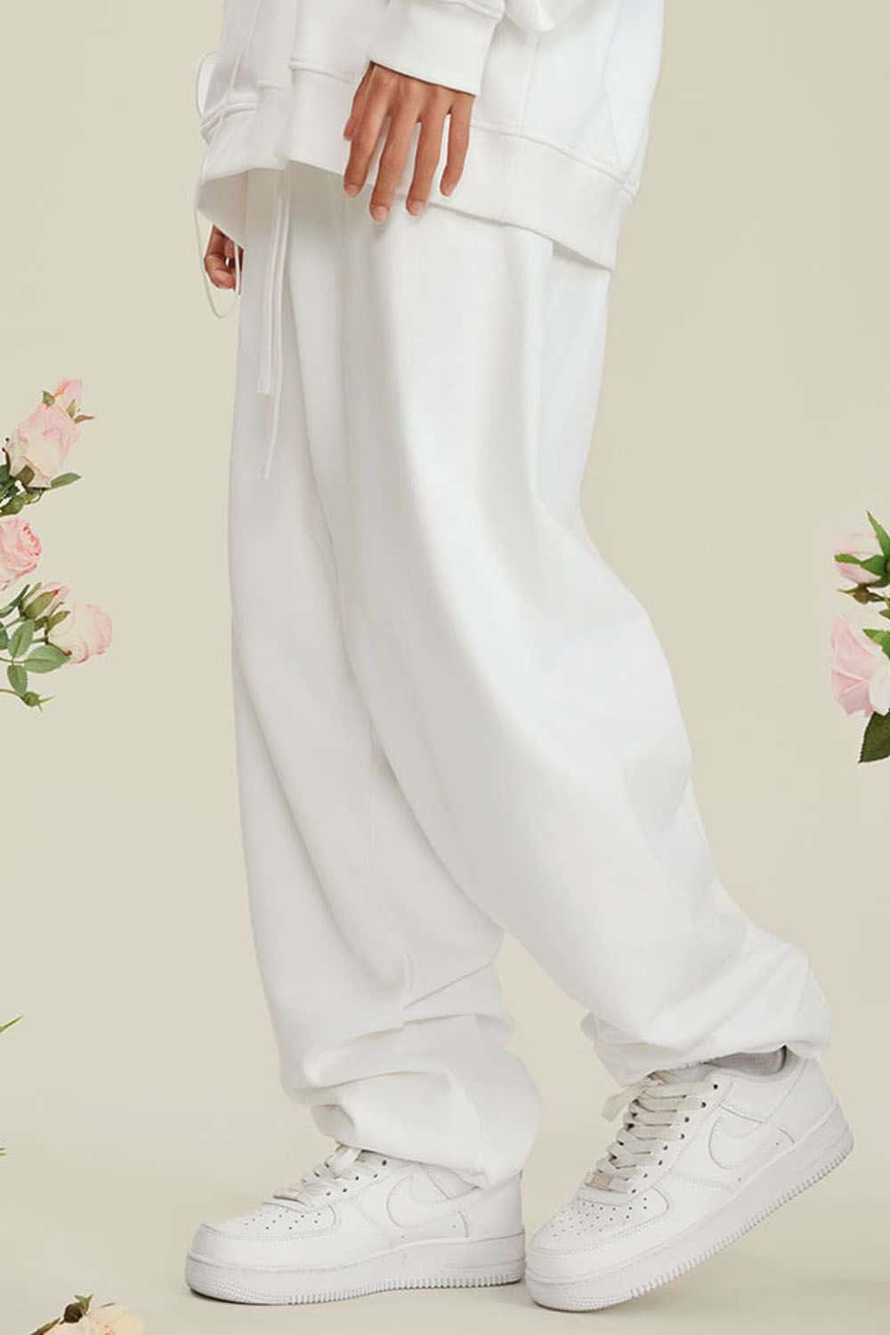 Heavyweight Fleece-Lined Joggers with Elastic Cuffs