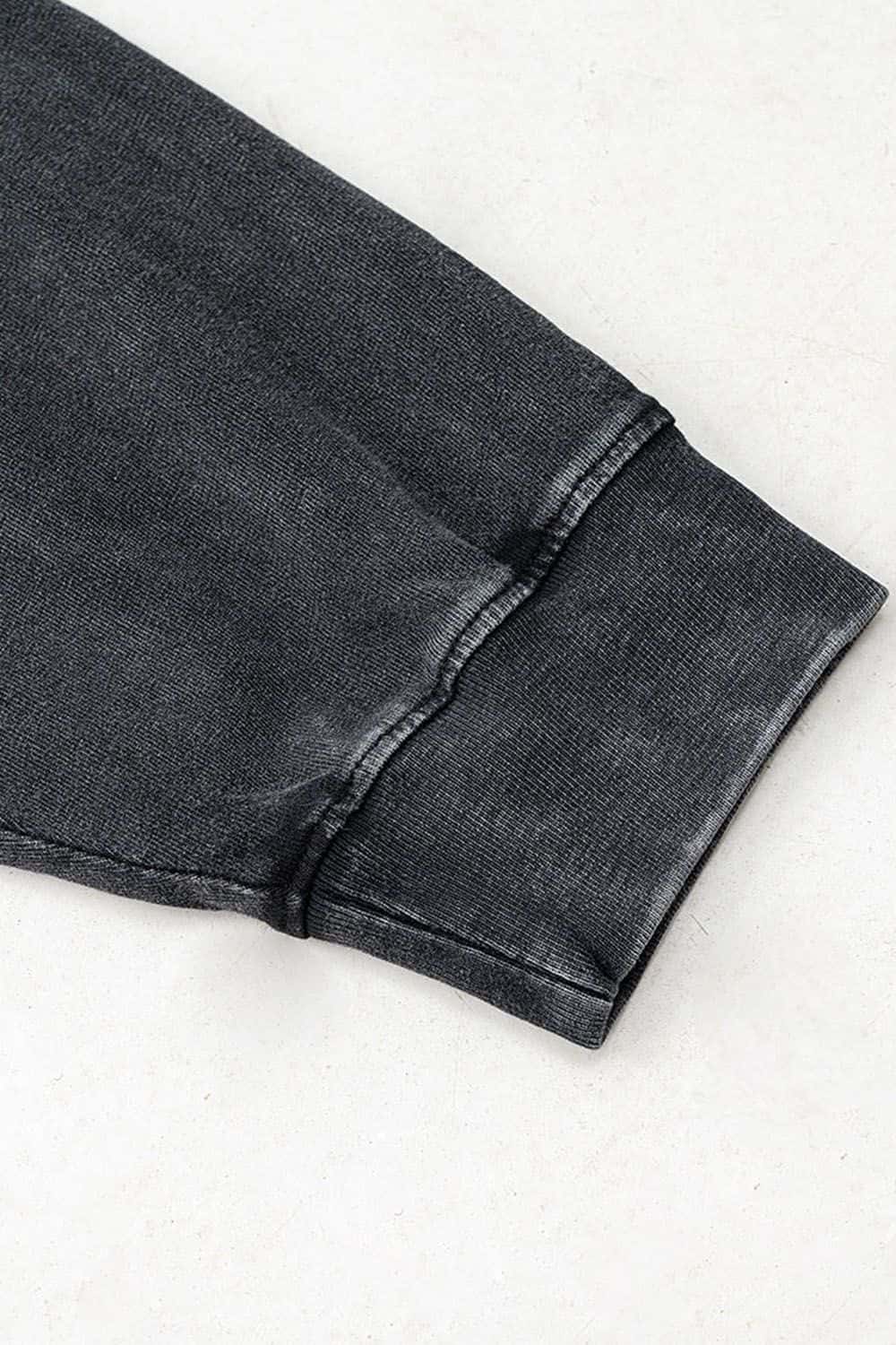 Loose Retro Flip Phone Print Long Sleeve T-Shirt