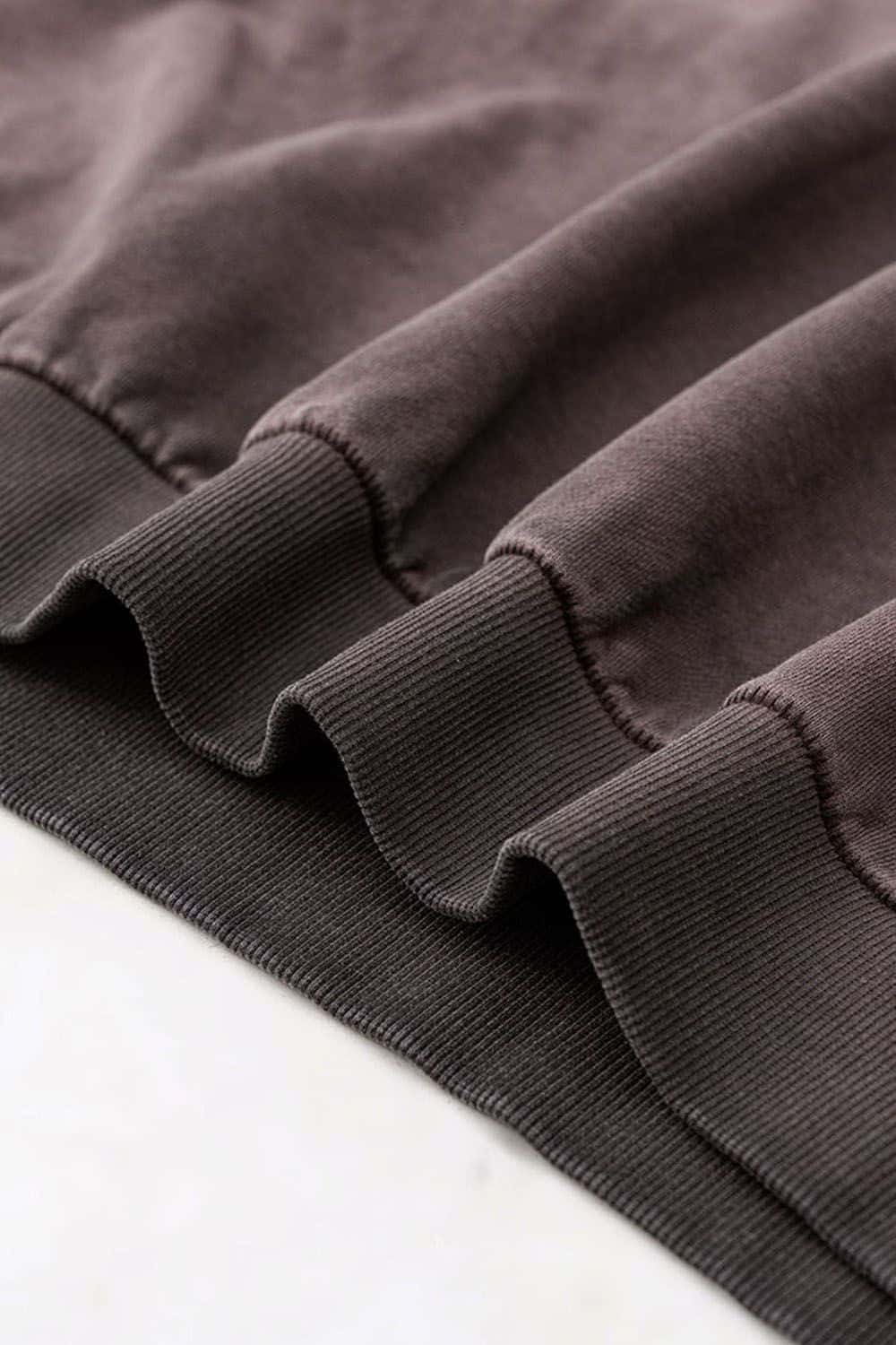 Loose Silhouette Washed Crew Neck Sweatshirt