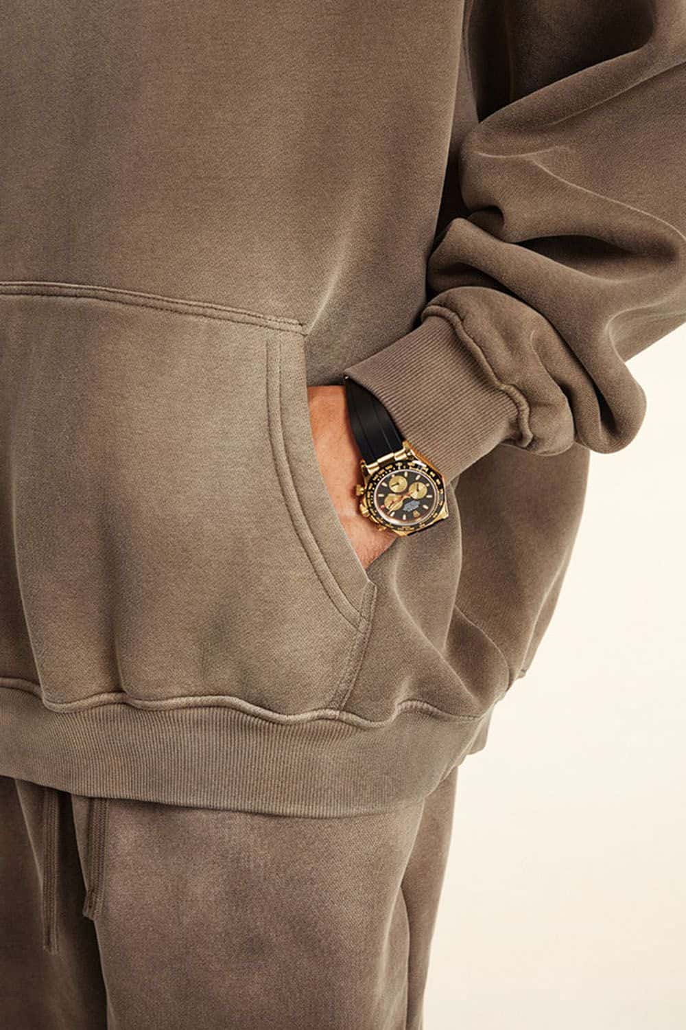 Designer Loose-Fit Fleece-Lined Hoodie