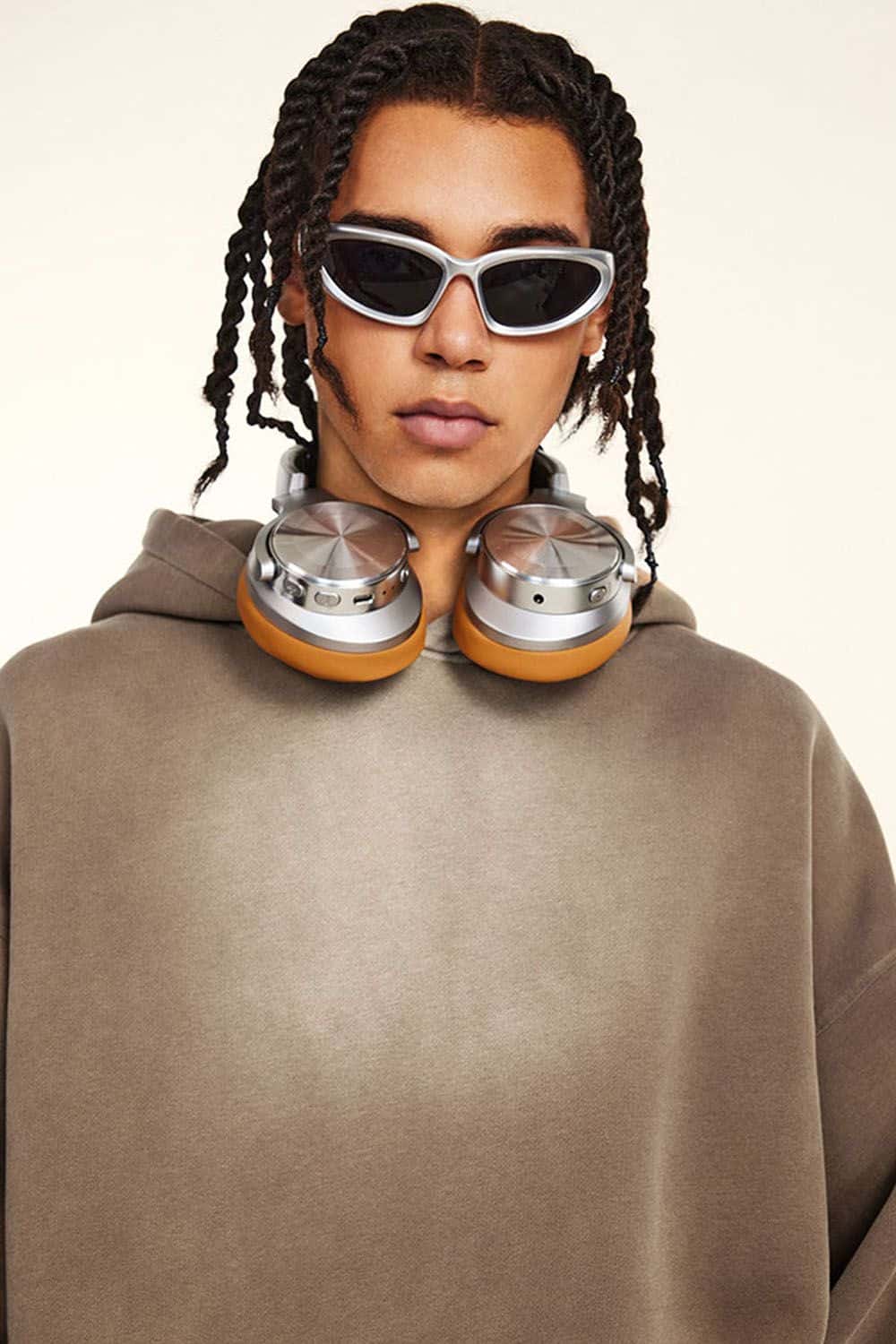 Designer Loose-Fit Fleece-Lined Hoodie