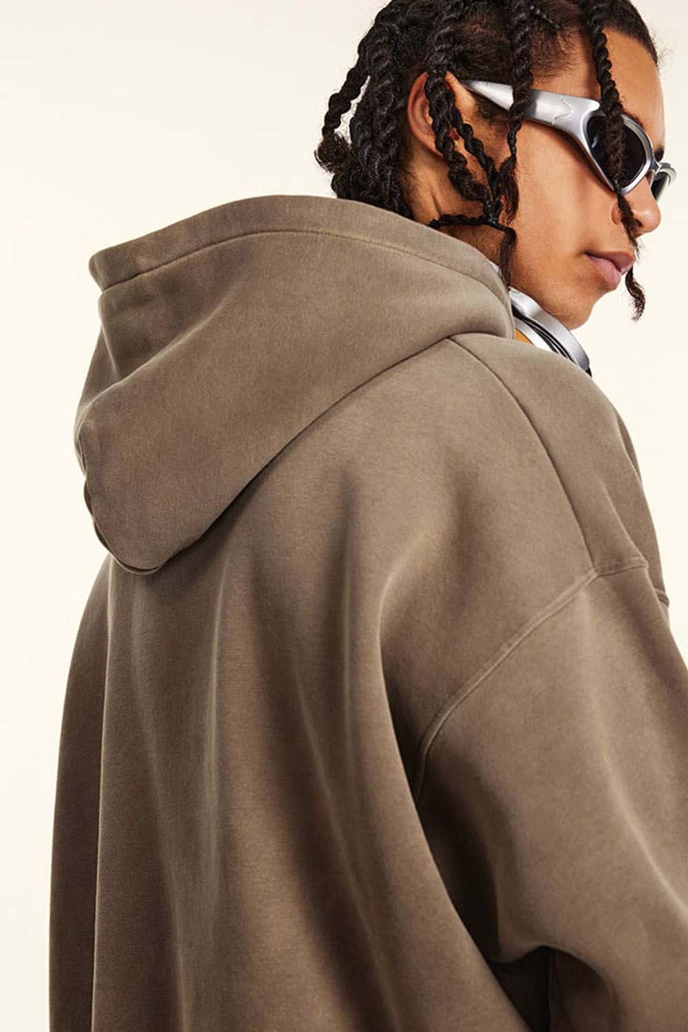 Designer Loose-Fit Fleece-Lined Hoodie